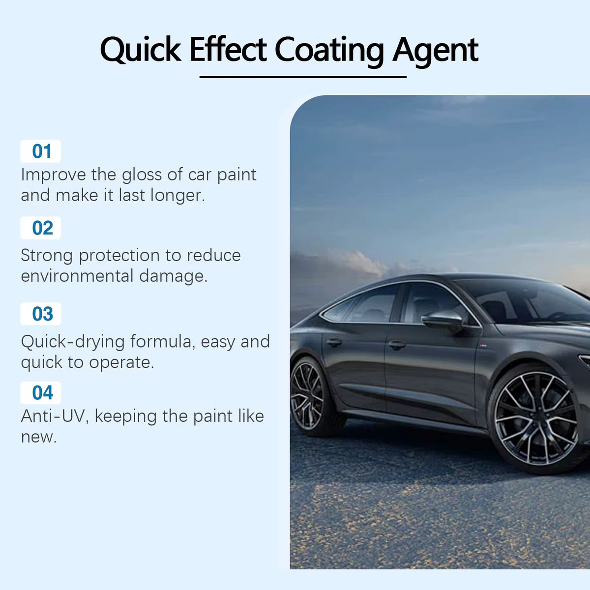 Car Paint Protector Spray Polish for Brand New Glossy Shine