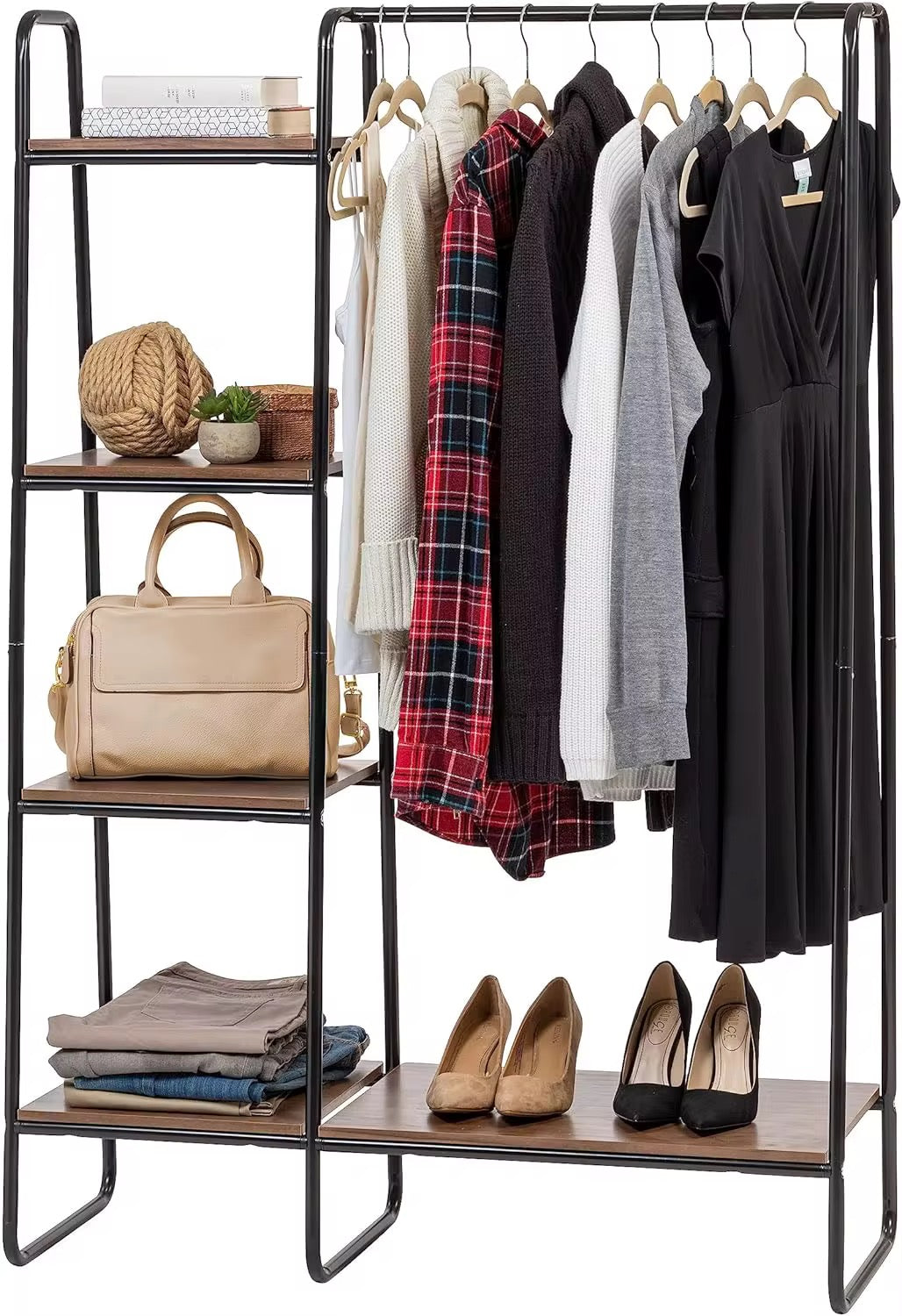 Modern Clothes & Bag Display Rack