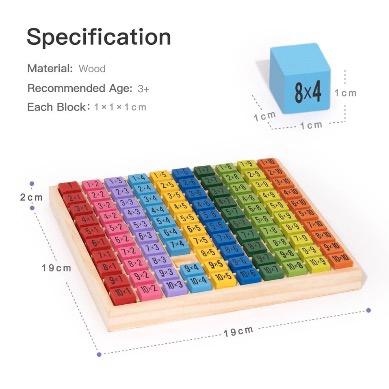 Children Multiplication and Addition Learning Cubes - CADIEL