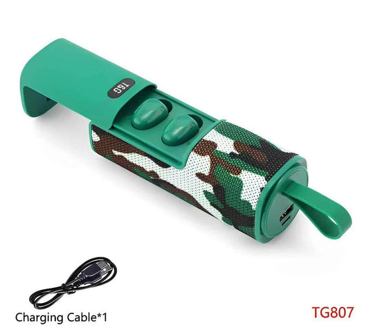 Bluetooth Speaker with Power Bank and Ear Buds - CADIEL