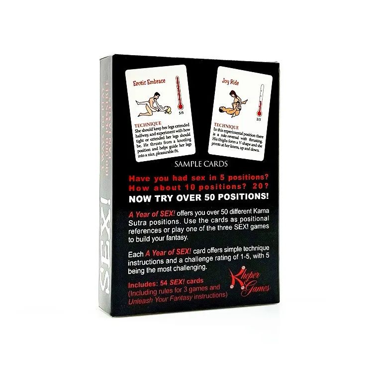 50 Sex Positions Erotic Cards.