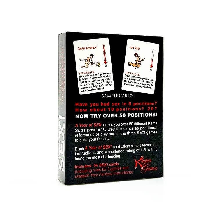 50 Sex Positions Erotic Cards.