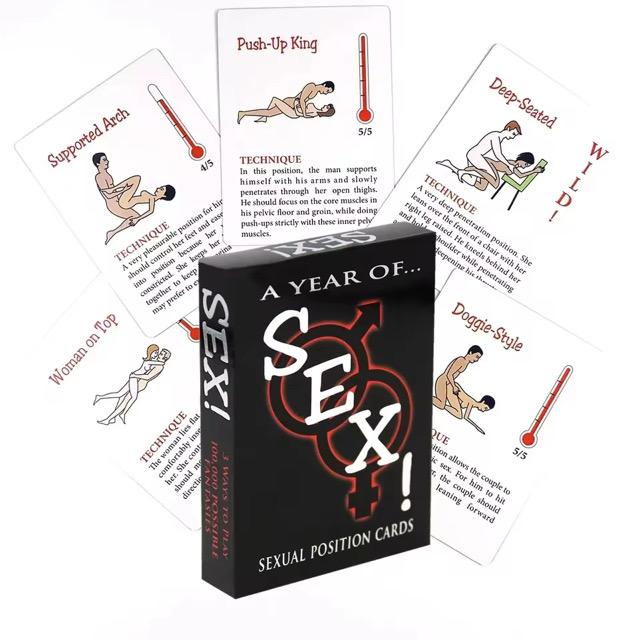 Sex Positions Erotic Cards.
