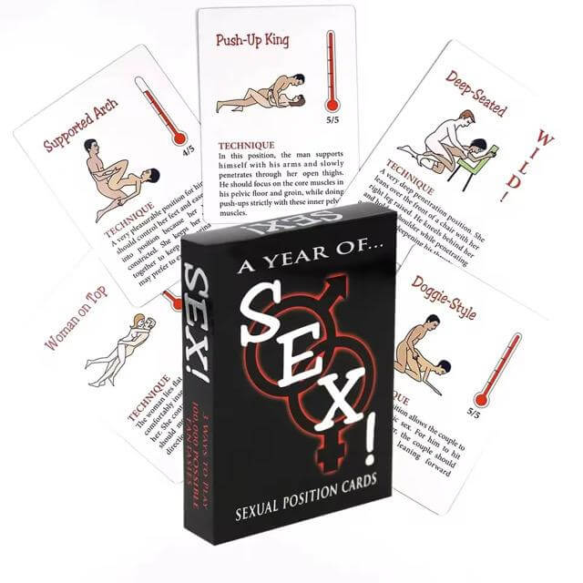 Sex Positions Erotic Cards.