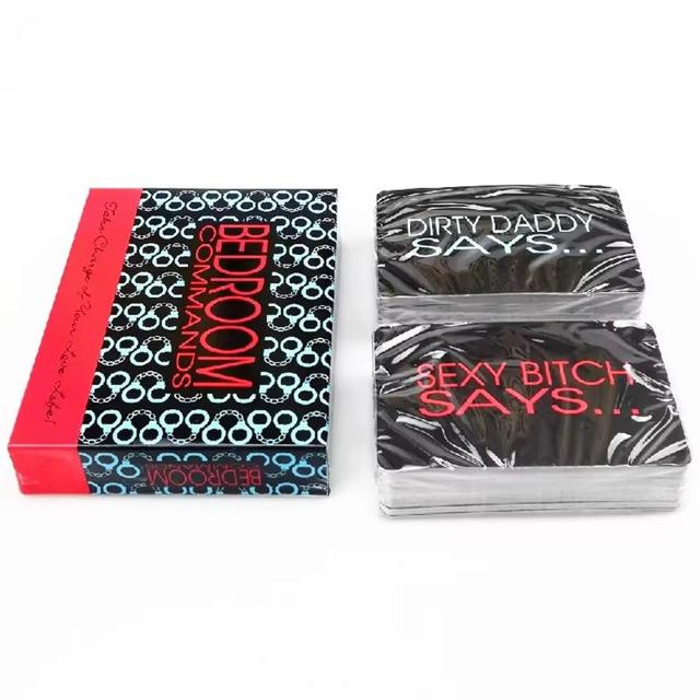 Bedroom Commands Erotic Cards.