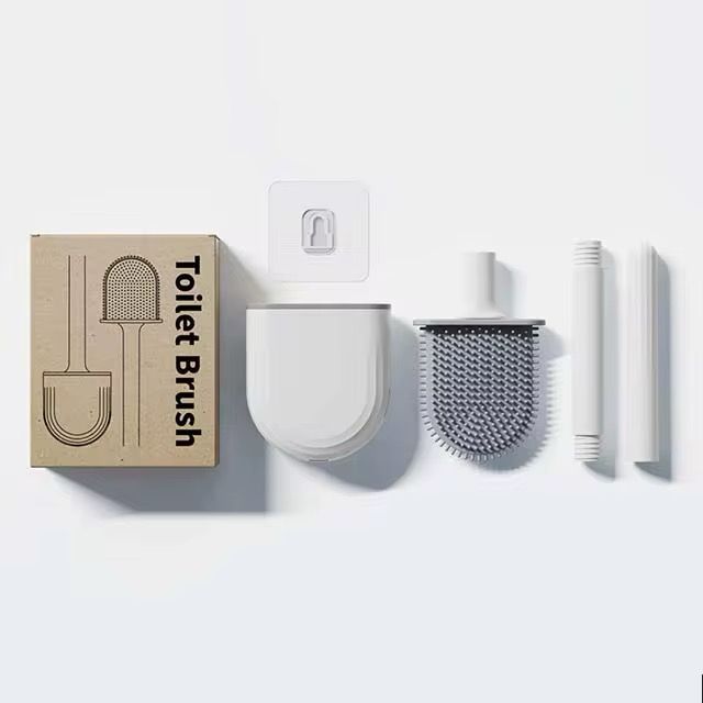Wall Mounted Silicon Toilet Brush.