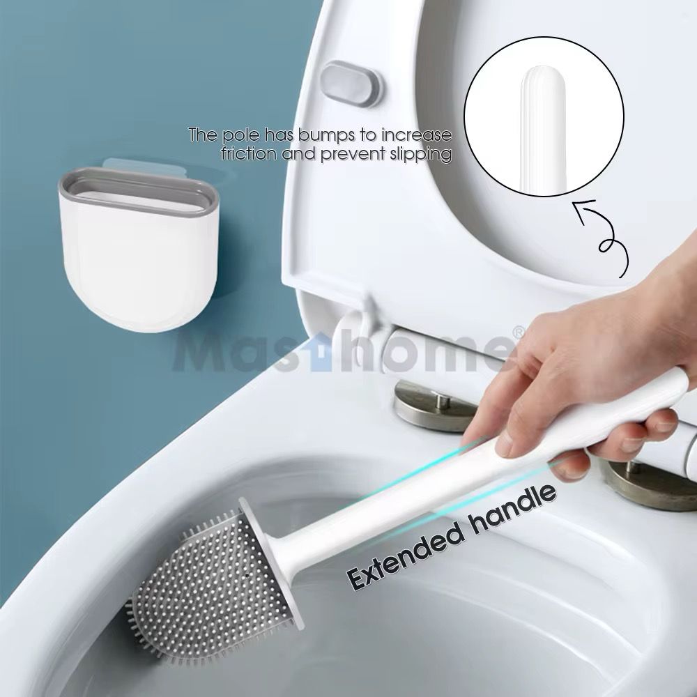 Wall Mounted Silicon Toilet Brush.