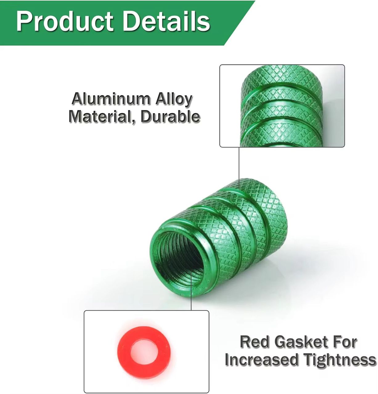 4 Pieces Tire Valve Caps.
