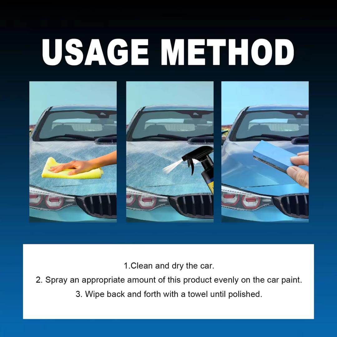 Car Paint Protector Spray Polish for Brand New Glossy Shine