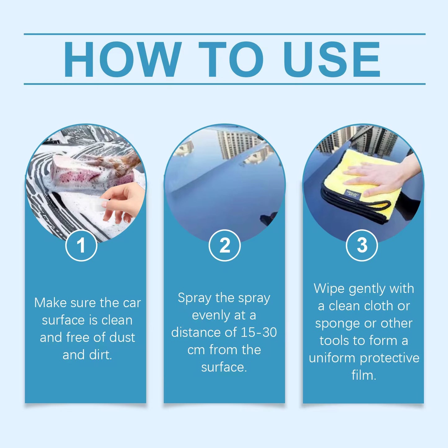 Car Paint Protector Spray Polish  for Brand New Glossy Shine