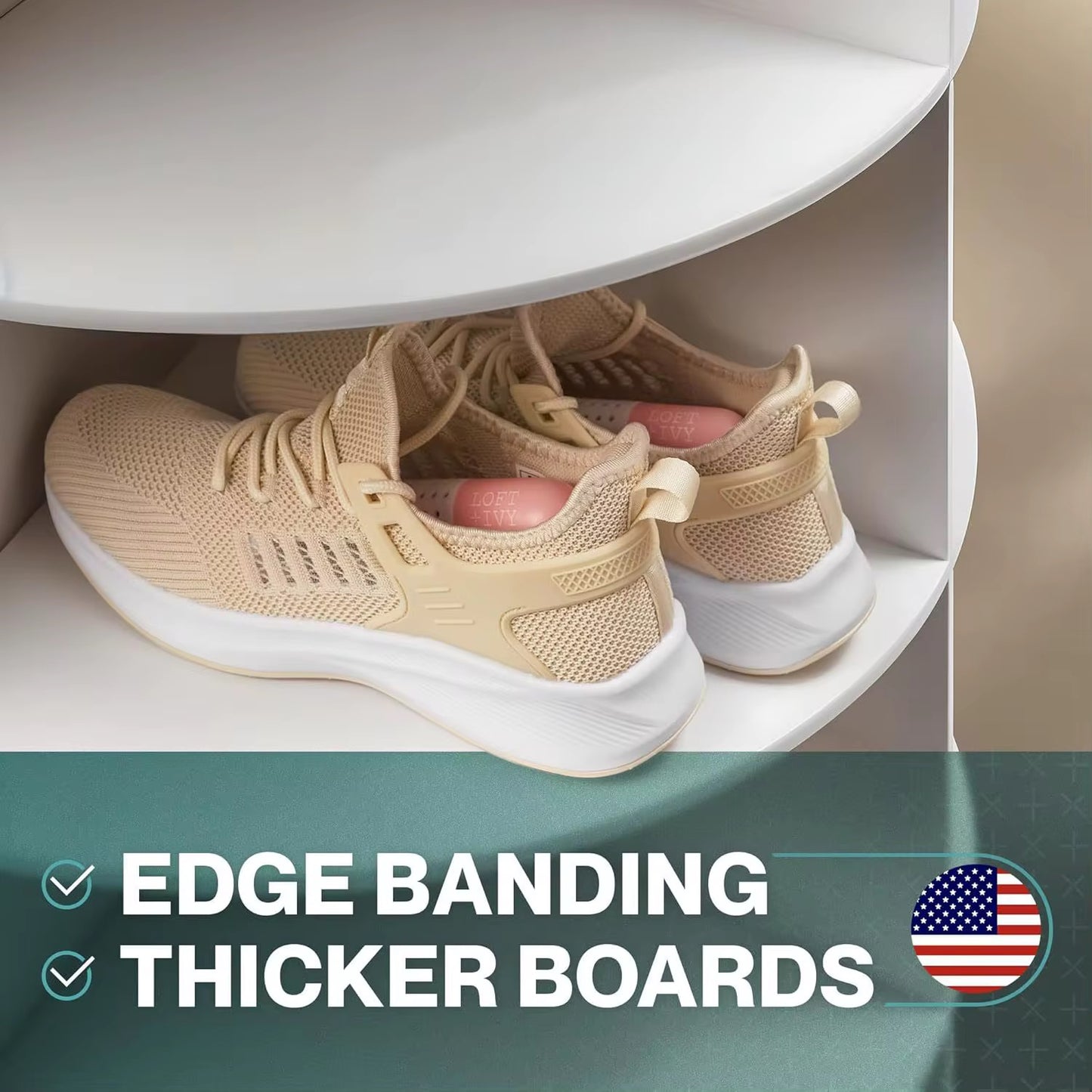 Rotating Shoes and Bags Organizer