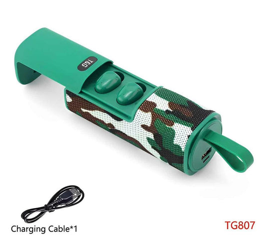 Bluetooth Speaker with Power Bank and Ear Buds - CADIEL