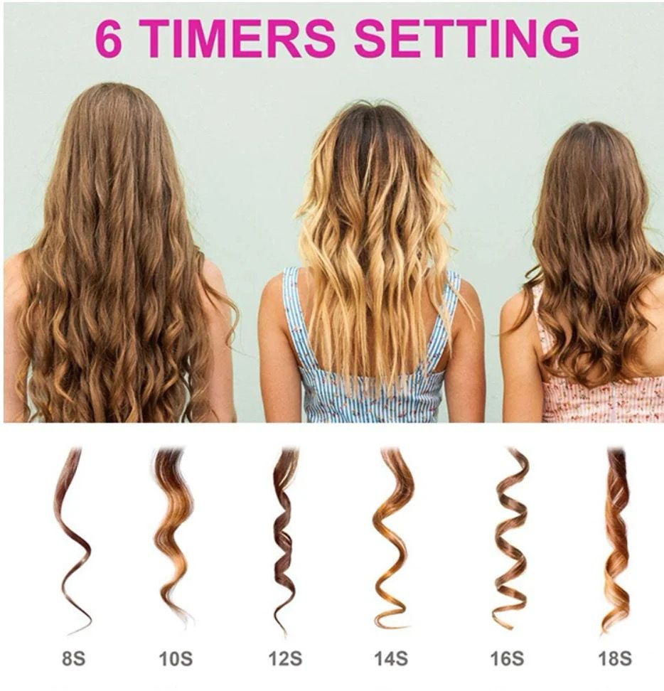 Wireless Hair Curler with Power Bank - CADIEL