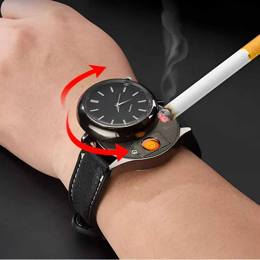 Rechargeable Cigarette Lighter Watch - CADIEL