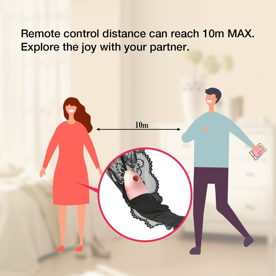 Remote Controlled Pant Wearable Clitoris Stimulator.