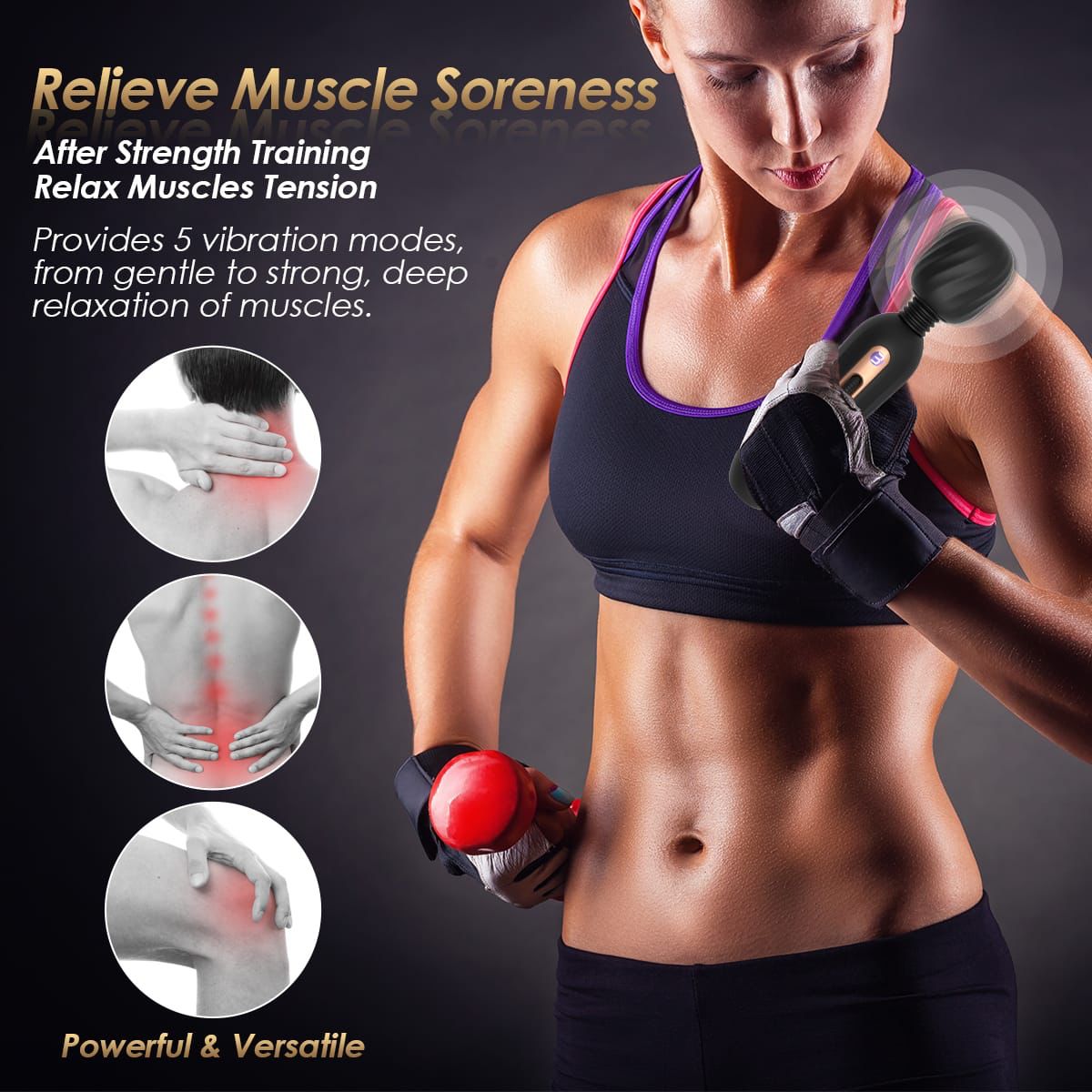 Handheld Wand Massager and Vibrator.