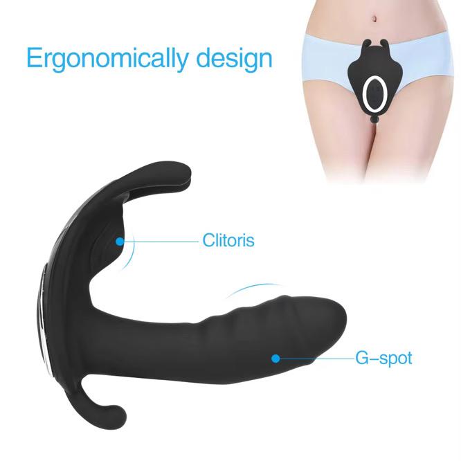 Wearable Remote Controlled Three-Way Vibrator.