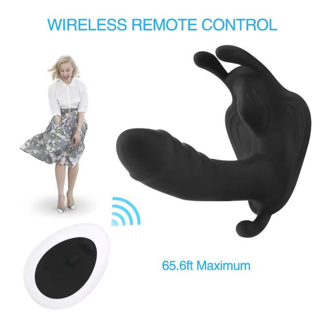 Wearable Remote Controlled Three-Way Vibrator.