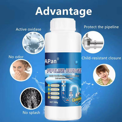 Kitchen Sink and Toilet Drain Powder Cleaner