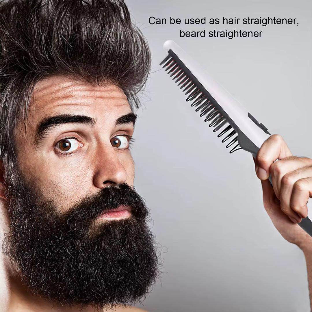 Unisex Hair and Beard Straightener Hot Comb